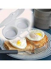 Microwave Egg Poacher Kitchen Steam Maker Cooker 2 Eggs Poach Breakfast Kitchen. Steam Cookers price