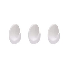 3 x Self Adhesive Hooks Wall Hanger Multi Purpose Sticky Coat Key Bathroom Bathroom Hooks price