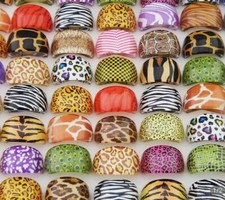5PCS Resin Rings Random Colour Non Repeating Coloured Stone Ring price