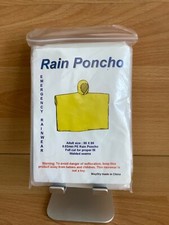Adult Rain Poncho Waterproof Emergency - Festivals/Camping/Outdoor - Clear Raincoat & Poncho (Outdoor) price