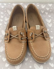 Sperry Women’s Brown Leather Boat Shoes US 8.5 M Non-Marking Lace Up Women's Boat Shoes price
