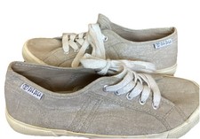 Fat Face Women's Canvas Boat Shoes sparkly beige Size UK 6 -excellent condition Women's Boat Shoes price
