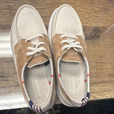 SKECHERS GOwalk Lite Isla Women's Boat Shoes Beige/Brown Cushioned Wash Women's Boat Shoes price