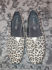 Women's Tom's Boat Shoes Size UK 5. 5 Leapord Print Women's Boat Shoes price
