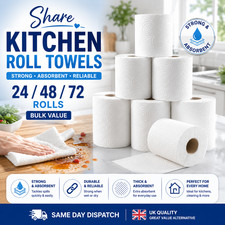 Kitchen Roll Towels Strong White Paper 16 24 48 72 Rolls Like Splash Bulk Pack Kitchen Towel price