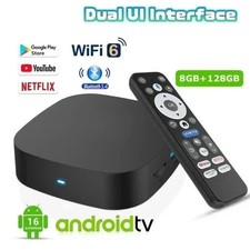 Android 16.0 TV Box Media Player 8GB RAM 128GB 8K 4K Dual WiFi UK Media Player price