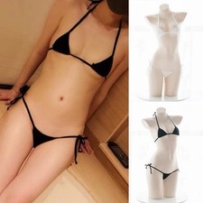 2PC Women's Pajama Lingerie Set Sexy Strappy Underwear and Bra Black/White Women's Underwear Set price