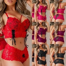 Women Sexy Lace Lingerie Outfits Womens Push Up Bra Panties Set Underwear Suit Women's Underwear Set price