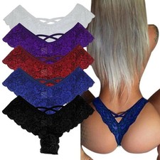 Womens Sexy Lace French Knickers Briefs Thong Lingerie Underwear Panties Set Women's Underwear Set price