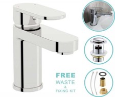 Bathroom Basin Sink Tap Mixer Mono Cloakroom + Fittings Modern Chrome Design Taps price