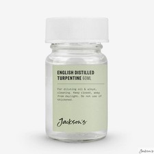 Jackson's English Distilled Turpentine Pure Gum Spirits 60ml Oil Paint Thinner Turpentine price