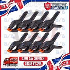 8 PACK 3.5'' SPRING CLAMPS QUALITY HEAVY DUTY NYLON PLASTIC QUICK GRIP CLIPS Clamp price