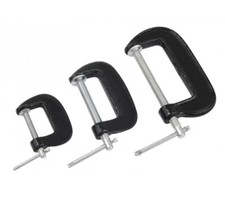 HEAVY DUTY BLACK IRON G Clamp Iron Clamps Wood Working Welding Support Tool set Clamp price