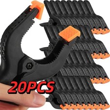 20X Heavy Duty Spring Clamps 2" 3" 4" Set Market Tarpaulin Quick Nylon Clips UK Clamp price