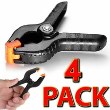🔥4 Pack 3'' QUALITY Heavy Duty SPRING CLAMPS Nylon Plastic Quick Grips Clips UK Clamp price
