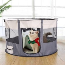 Foldable Portable Pet Playpen Pop up Dog Cat Pet Cage Tent with Breathable Mesh Playpen Bed price