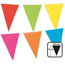 Cute Multi-Coloured Mini Pennant Flag Bunting Party Decoration  9.8Ft Long - New Flags & Pennants price