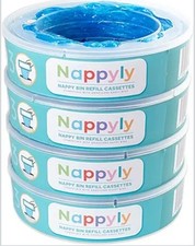 Nappy Bin Refill Cassette Compatible Disposal System pack of 4 Nappyly Nappy Bin price