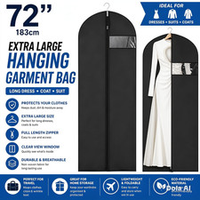 72" Hanging Suit Long Dress Coat Travel Bag Extra Large Clothes Garment Cover UK Travel Bag price