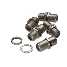 5 x F Type Connector Coupler for Joining Satellite Virgin Cables with Nut Satellite Cable price