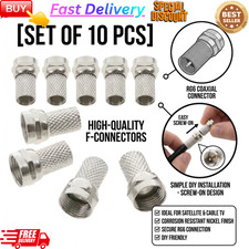 F Connector RG6 Screw On Coax Cable TV Satellite Aerial Plug Satellite Cable price
