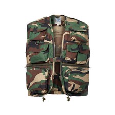 Army Vest Combat Camouflage Outdoor Fishing Hunting Waistcoat Top Woodland Camo Vest (Outdoor) price
