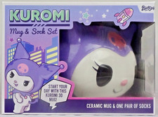 Kuromi Mug & Socks Gift Set Box Novelty 3D Ceramic Cup UK 4-7 Girls Present Girls' Socks Set price