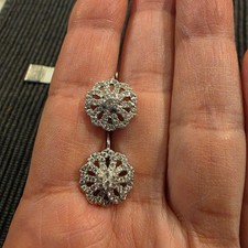 White Gold Diamond Earrings BEAUTIFUL Diamond Earrings price