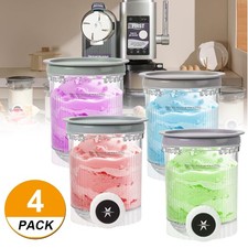 4 PACK Creami Tubs for Ninja Swirl Soft Serve &Ice Cream NC700 NC701 Maker New Ice Cream Maker price