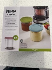 Ninja Ice Cream Maker Dessert Tubs with Coloured Lids (Set of 4) Ice Cream Maker price