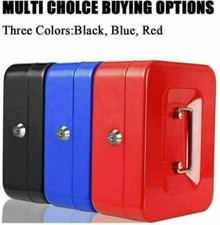 Metal Cash Box Money Coin Bank Deposit Steel Security Safe Petty Key Lockable UK Safe price