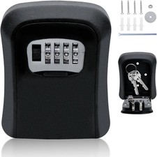 WALL MOUNTED KEY SAFE 4 DIGIT COMBINATION KEY SAFE OUTDOOR SECURITY KEY LOCK BOX Safe price