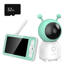 2K 5" Video Baby Monitor Camera,Night Vision,App Control,Two-Way Talk,SD Card,UK Baby Monitor price