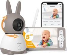 ieGeek Video Baby Monitor with Night Vision, Temperature&Humidity Monitoring,UK Baby Monitor price