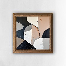 Abstract Fusion Wall Art Wood Framed Wall Decor Print On Natural Stone Cozy Gift Natural Stone Wall Art price