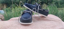 Sterling & Hunt Men's Blue Nubuck Leather Boat Shoes Deck Shoes UK 8 Rio Men's Boat Shoes price