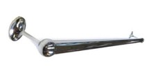 Chrome Towel Rail Rod Shelf Wall Mounted Bathroom Towel Rack Stand 2 or 3ft Long Foot Towel price