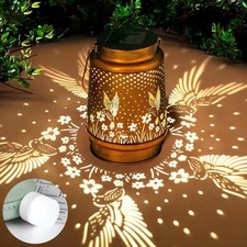 Hummingbird Metal Solar Lantern Hanging Light LED Outdoor Garden Pathway Decor Decorative Lantern price