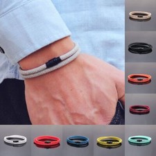 Minimalist Men Bracelet New Magnet Buckle Rope Double Layer Magnetic Hand Chain Shahmeran Bracelet price