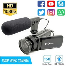 1080P FHD Video Camera Camcorder 16X Zoom Digital 2.4 In rotatable Screen w/ Mic Digital Video Cameras price