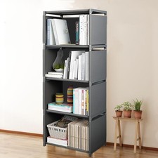 5 Tier Cube Bookcase Shelving Display Shelf Storage Unit Organizer Office Office Shelving price