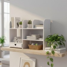 Multi-Layer Elevated Desktop Shelf,Desktop Organizer Office Storage Rack Office Shelving price