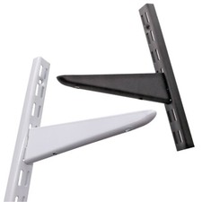 Twin Slot Shelving WHITE BLACK Wall Upright Bracket Support Adjustable shelf Office Shelving price