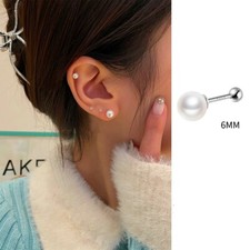 925 Sterling Silver Beautiful Pearl Stud Earrings Women Girls Jewellery Gift UK Pearl Earrings price