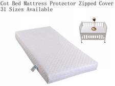 NEW QUILTED BABY COT BED TODDLER MATTRESS COVER ONLY BREATHABLE ALL SIZES Baby Cot price