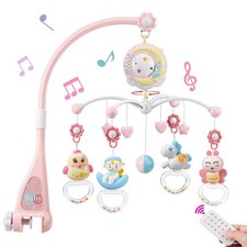 Baby Cot Musical Mobile Rotating Crib Toy with Lights Lullabies Hanging Toy UK Baby Cot price