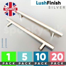 Kitchen Cupboard Cabinet T-Bar Door Handle Brushed Stainless Steel 96 128 160mm Handle price
