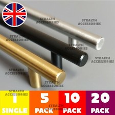 Kitchen Cupboard Cabinet T-Bar Door Handle Brushed Stainless Steel Black Gold Handle price