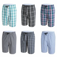 100% Cotton Mens Lounge Shorts Pyjamas Bottoms Night Sleepwear With Pockets Men's Pajamas price