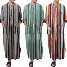Men's Long Sleeve Sleep Shirts Night Robe Dress Top Nightshirts Bathrobe Pajamas Men's Pajamas price